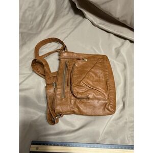 Bueno Crossbody Purse  Brown Multiple‎ Pocket Zipper Organizer Bag
